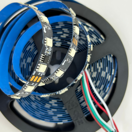 WS2811 RGB LED strip 12V, 12V pixel LED strip, 2811 LED strip, RGB addressable strip, 60 LED per meter, 5m LED strip, non waterproof RGB strip, pixel strip 12V, WS2811 12V LED
