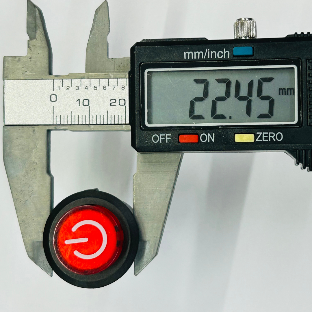 683-Pin Large Round Push On-Off Switch with Indicator 3-Pin Large Round Push On-Off Switch with Indicator