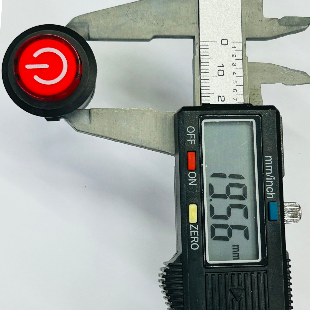 3-Pin Large Round Push On-Off Switch with Indicator 3-Pin Large Round Push On-Off Switch with Indicator