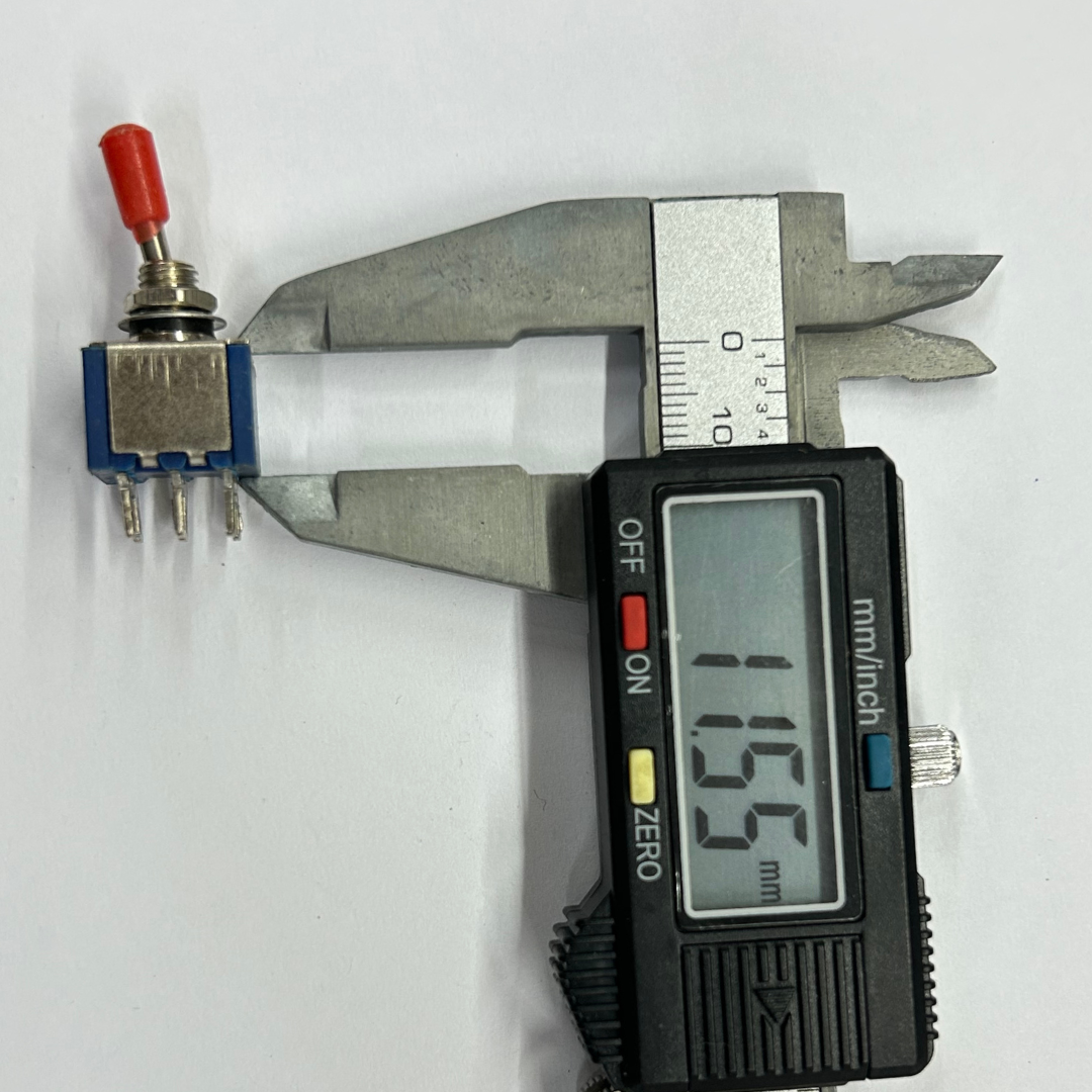 726-Pin Miniature Toggle Switch – DPDT with Metal Shaft 6-Pin Miniature Toggle Switch - DPDT with Metal Shaft