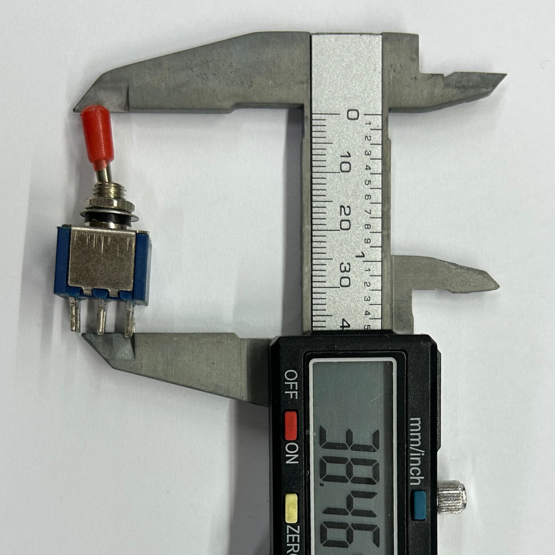 756-Pin Miniature Toggle Switch – DPDT with Metal Shaft 6-Pin Miniature Toggle Switch - DPDT with Metal Shaft