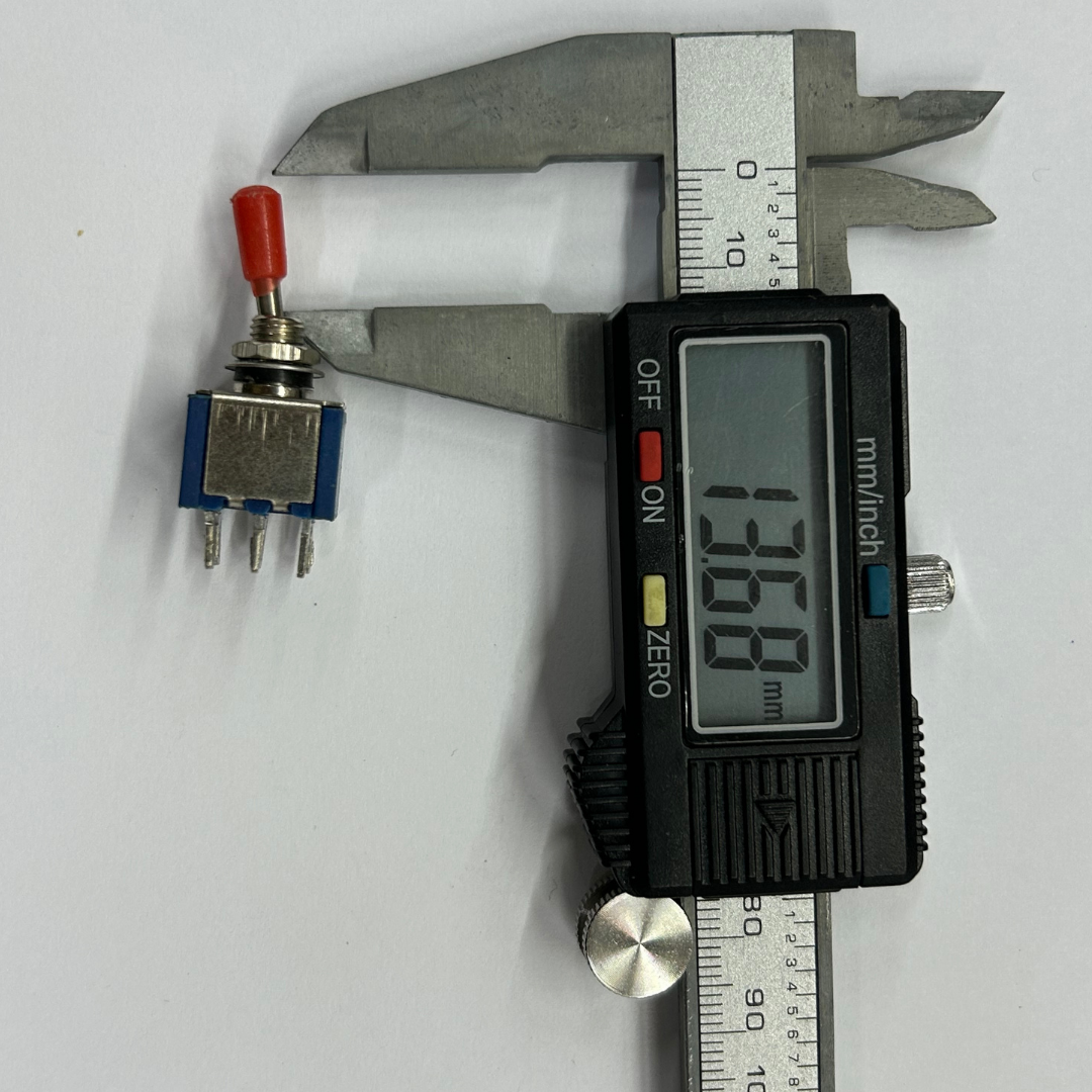 766-Pin Miniature Toggle Switch – DPDT with Metal Shaft 6-Pin Miniature Toggle Switch - DPDT with Metal Shaft
