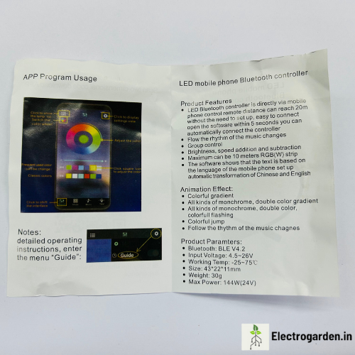 28Bluetooth RGB Led Strip Controller With app control Bluetooth RGB Led Strip Controller With app control