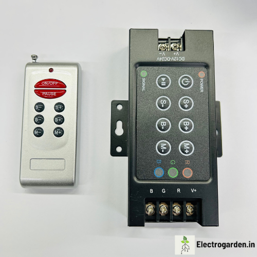 12V-24V RGB Controller with 4-Key Remote