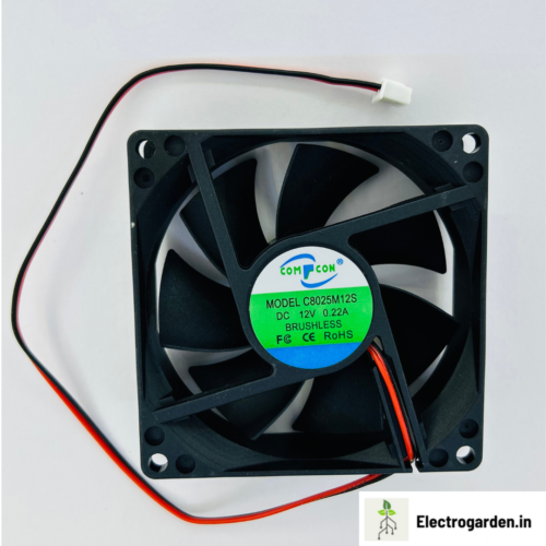 12V Brushless DC Fan 8025, DC cooling fan 8025, exhaust fan for SMPS, PC cooling fan 12V, C8025M12S, 80mm brushless fan, 12V fan for inverter