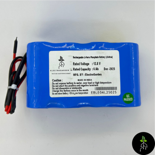 12.8V LiFePO4 battery, 6Ah LiFePO4 pack, LiFePO4 battery with BMS, 4S 5A BMS battery, lithium iron phosphate battery, UPS battery pack, e-bike LiFePO4 battery, lactoscan battery