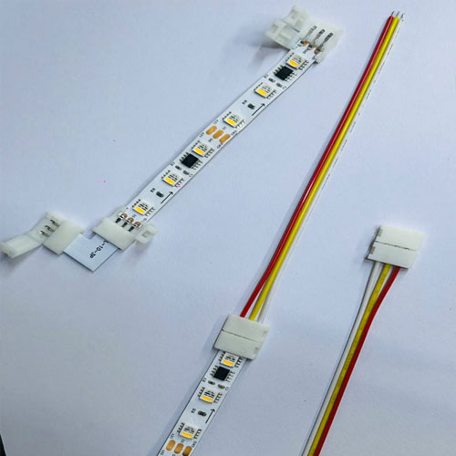 3 Pin 10mm L Type Pixel LED Strip Connector for 90 degree corners