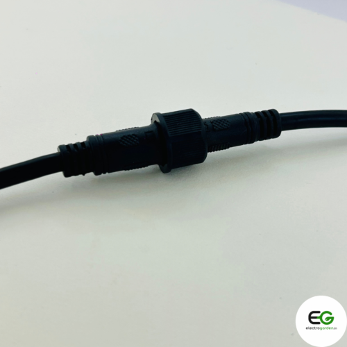 3 Pin Waterproof Cable Connector | 0.5 Sq.mm 3 Core Wire