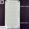36W LED PCB 133x70mm with 36 2835 LEDs