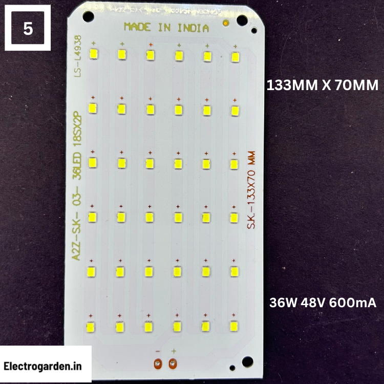 36W Street Light LED PCB 133x70mm – 36 × 2835 LEDs 36W LED PCB 133x70mm with 36 2835 LEDs